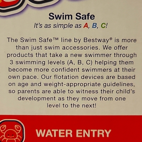 Swim Safe ABC Wondersplash Round 3 Ring Baby Boat Learning Water 0-1 25# - Picture 12 of 12